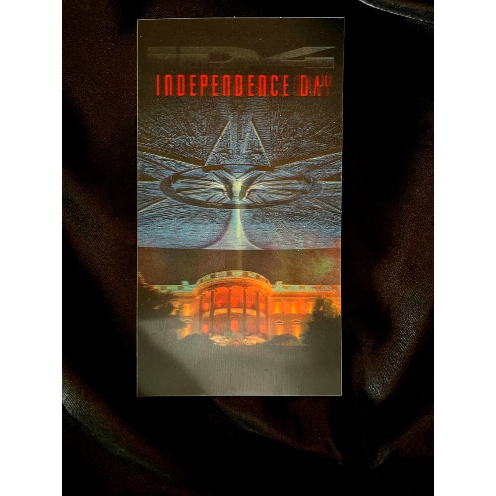 SUPER RARE VINTAGE 1996 Fox Video "INDEPENDENCE DAY PROMO STERIOGRAPHIC" - MINT
